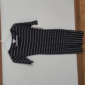 Black grey dress xxs lularoe Julia